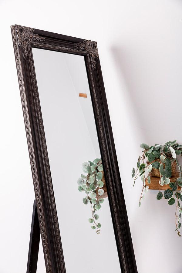 Carraig Donn Audrey Black Floor Standing Mirror