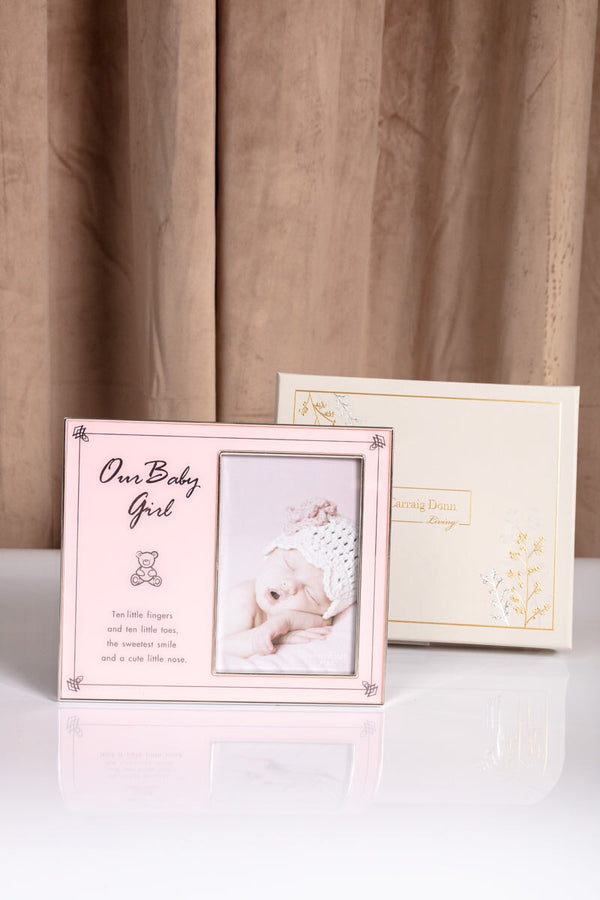 carraig donn Baby Girl Silver Frame 4x6