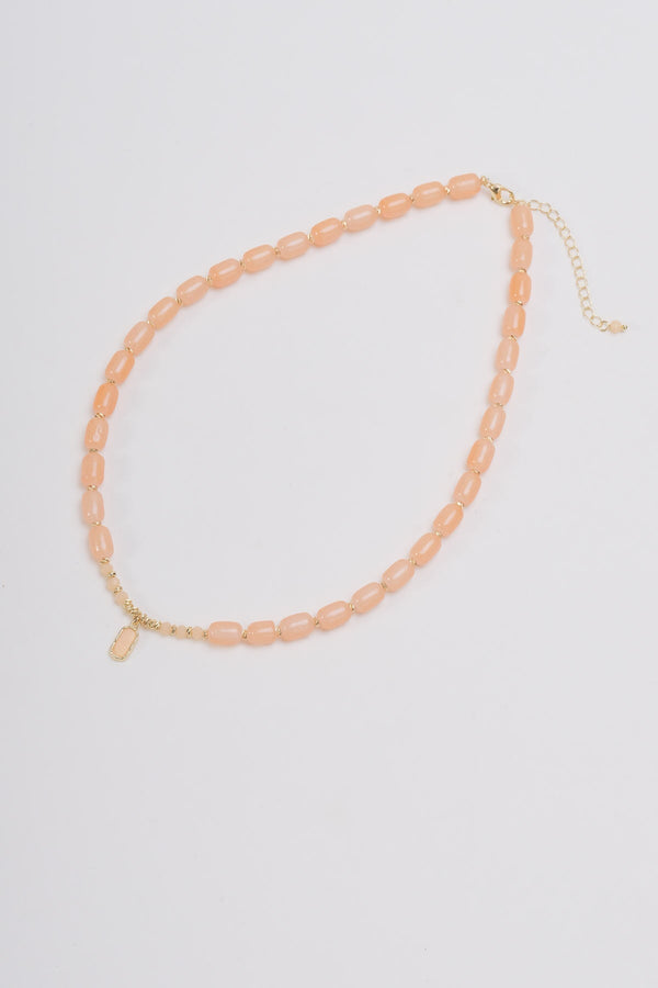Carraig Donn Beaded Orange Stone Necklace