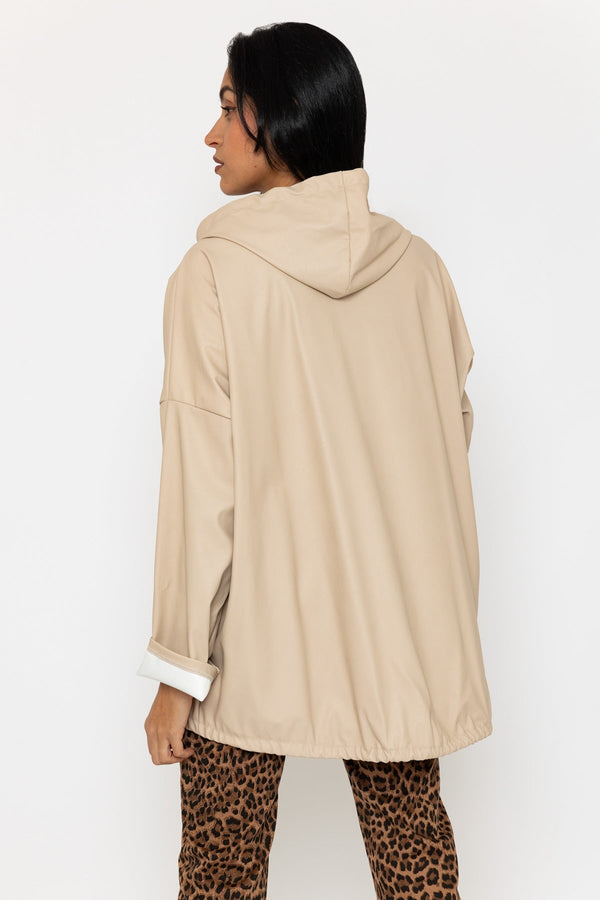 Carraig Donn Beige PU Zip Up Jacket