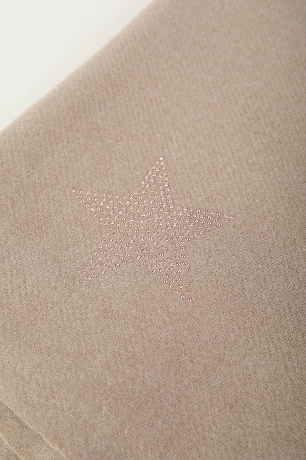 Carraig Donn Beige Star Embellished Scarf
