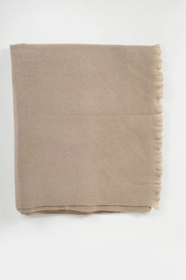 carraig donn Beige Star Embellished Scarf