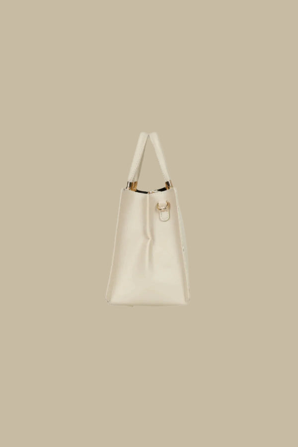 Carraig Donn Beige Tote Bag With Metal Detail