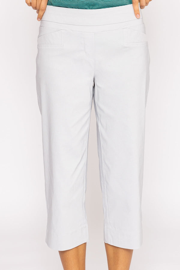 Carraig Donn Bengaline Crop Pants In Grey
