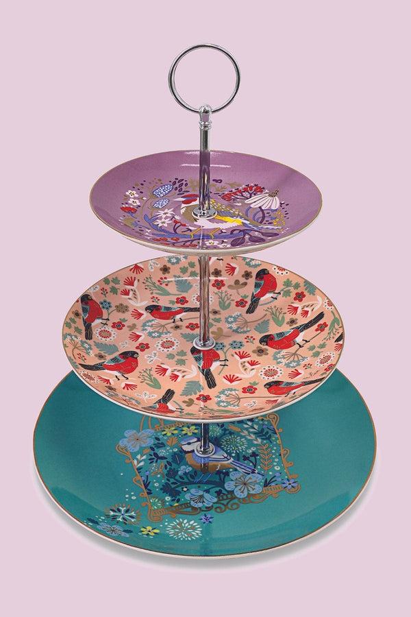 carraig donn Birdy Design Ceramic Cake Stand