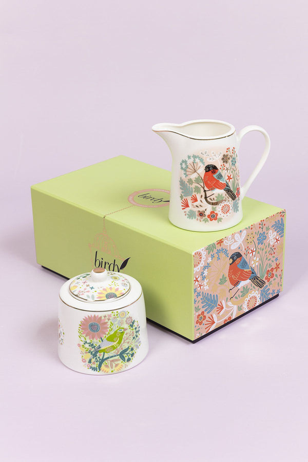 Carraig Donn Birdy Greenfinch Sugar & Cream Set