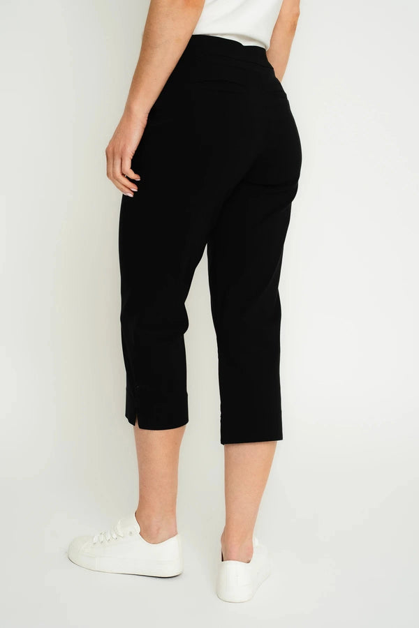 Carraig Donn Black Bengaline Cropped Trousers