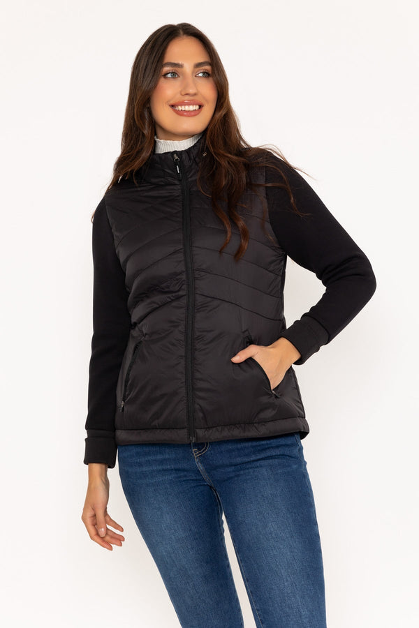 carraig donn Black Hybrid Jacket