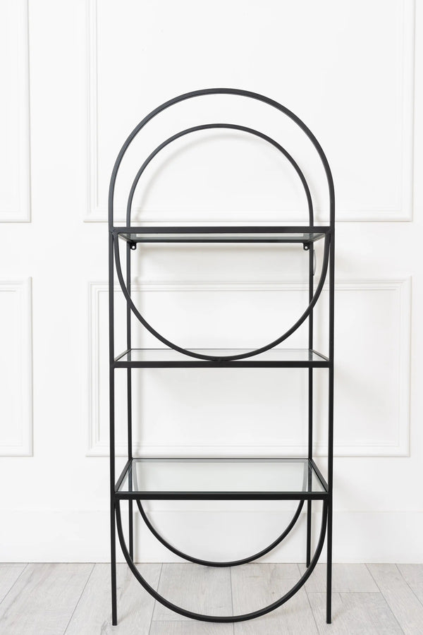 Carraig Donn Black Metal Bookcase