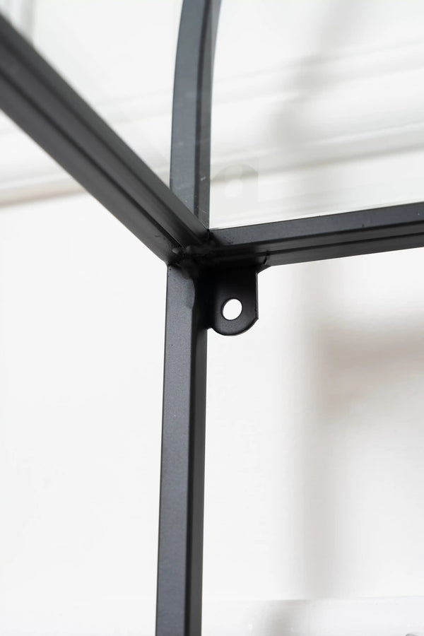 Carraig Donn Black Metal Bookcase