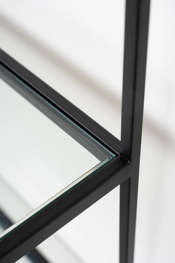 Carraig Donn Black Metal Bookcase