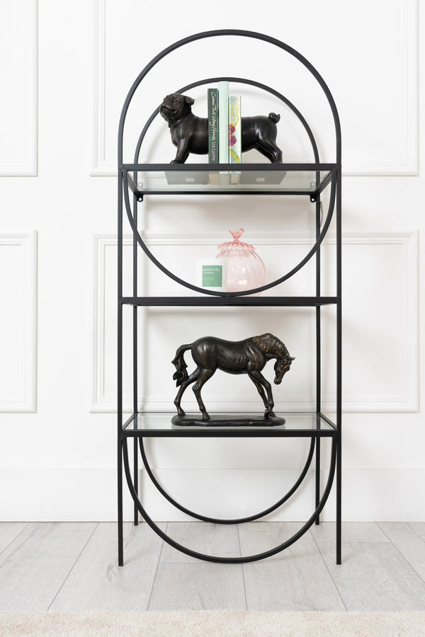 carraig donn Black Metal Bookcase