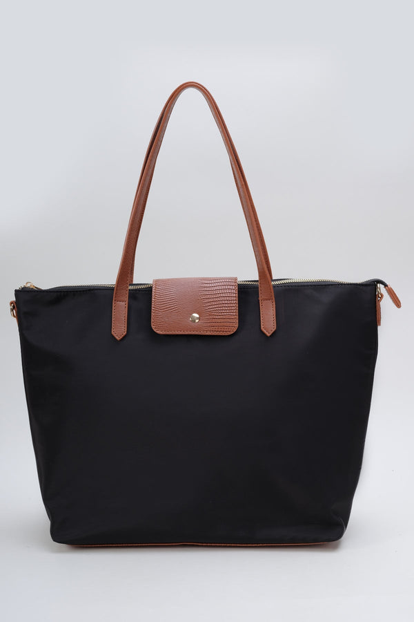 carraig donn Black Nylon Weekender Tote Bag