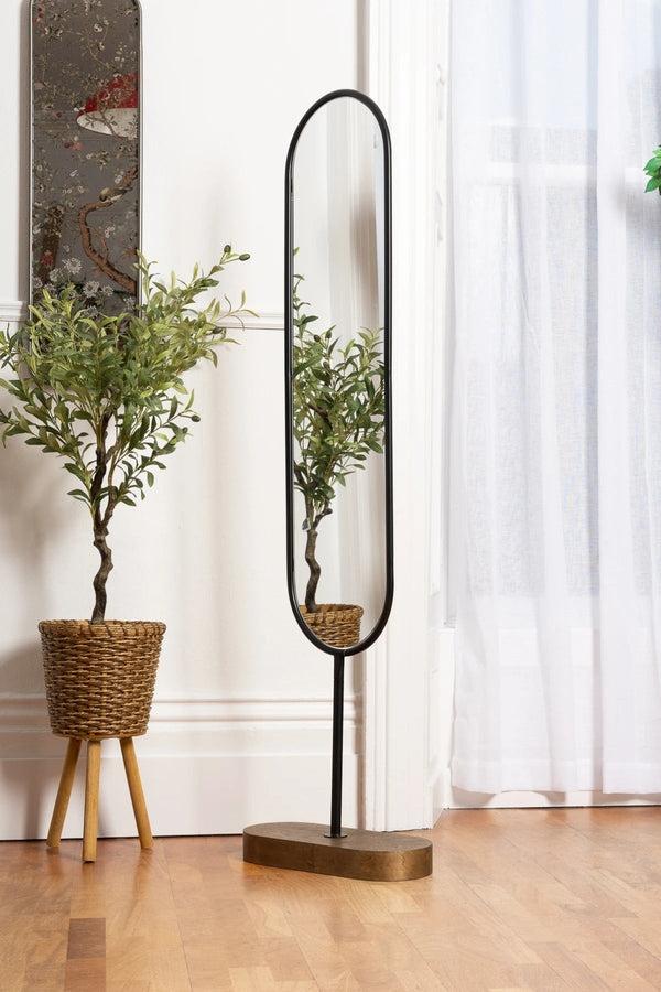 carraig donn Black Scott Floor Mirror