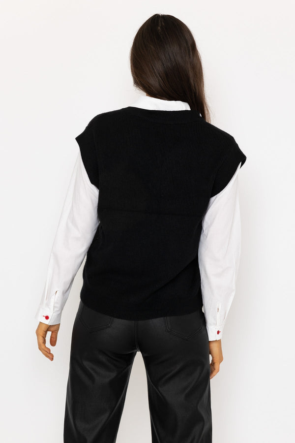 Carraig Donn Black Sweater Vest
