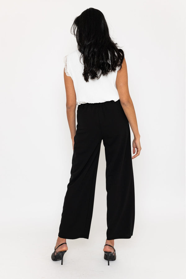 Carraig Donn Black Wide Leg Trousers