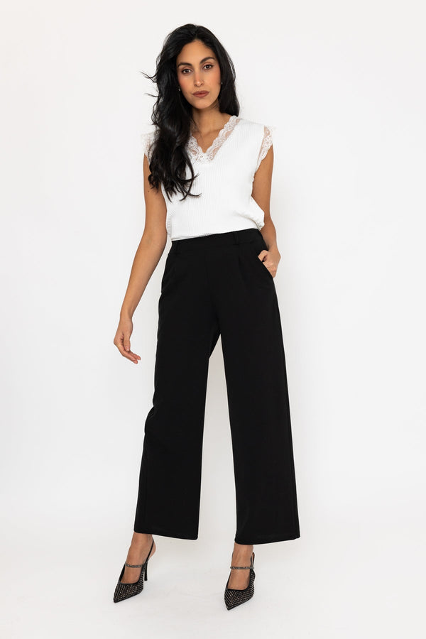 Carraig Donn Black Wide Leg Trousers