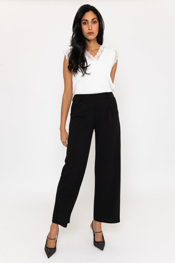 carraig donn Black Wide Leg Trousers