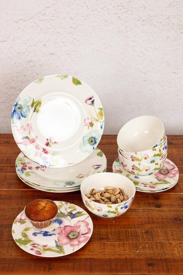 Carraig Donn Bloom Ceramic Dinnerware Set Of 12