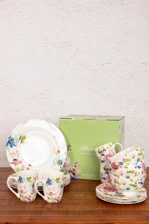 carraig donn Bloom Ceramic Dinnerware Set Of 12