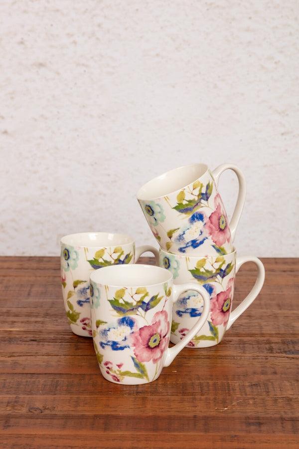 carraig donn Bloom Ceramic Mug Set Of 4