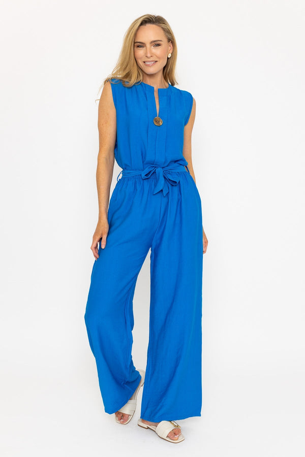 Carraig Donn Blue Belted Trousers