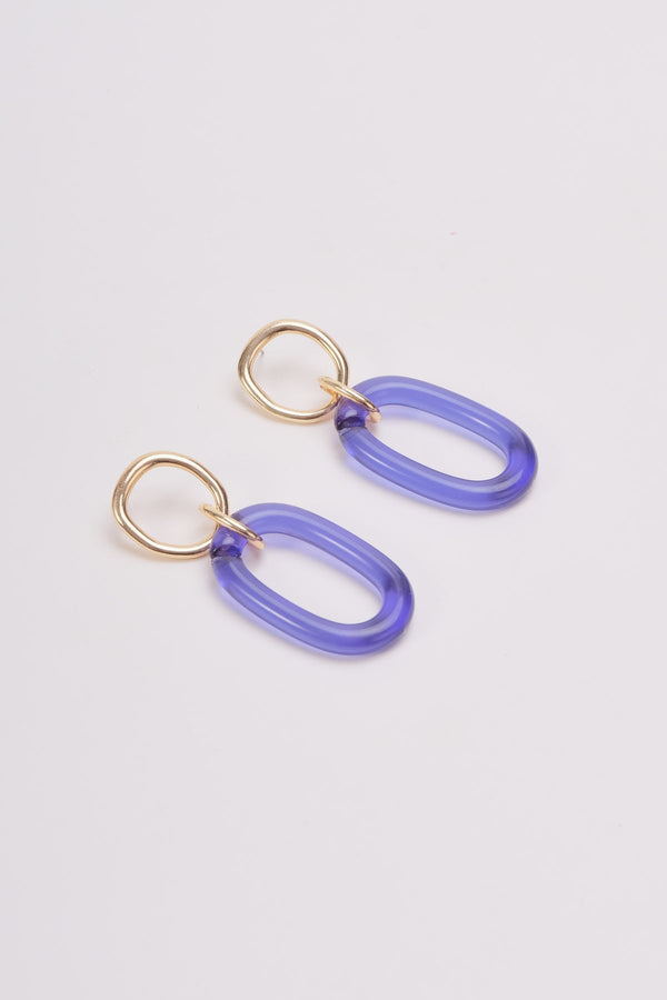 Carraig Donn Blue Drop Link Earrings