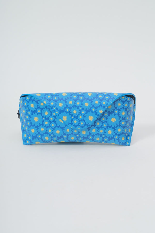 carraig donn Blue Floral Print Sunglasses Case