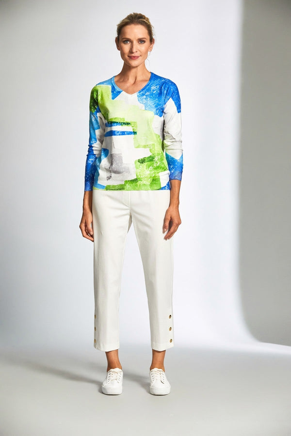 Carraig Donn Blue & Green Colourwash Knit