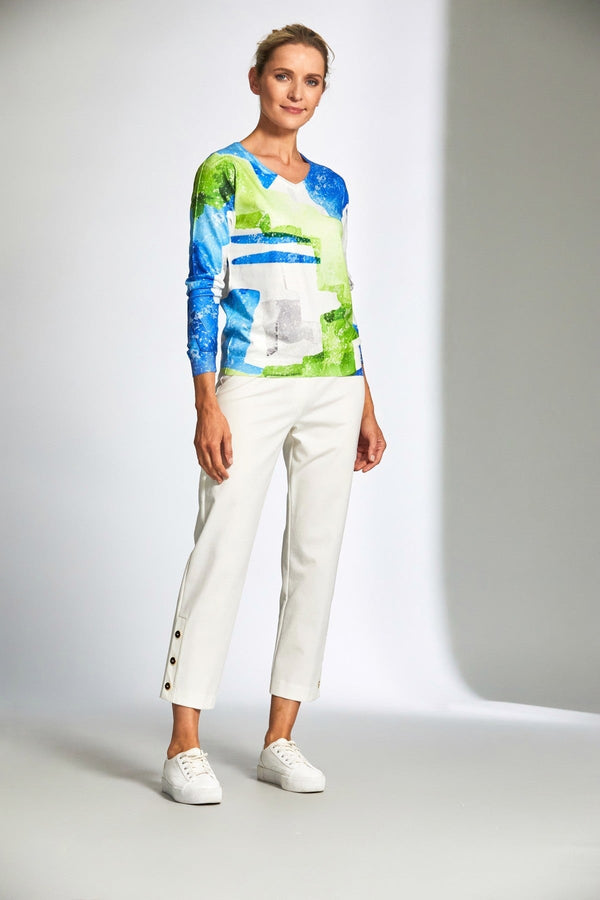 Carraig Donn Blue & Green Colourwash Knit