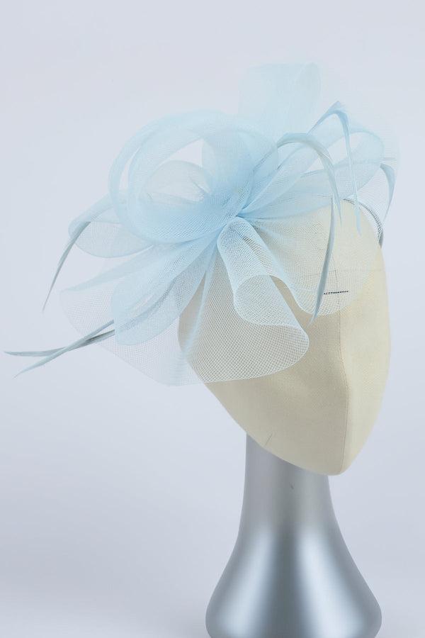 carraig donn Blue Mini Gathered Fascinator