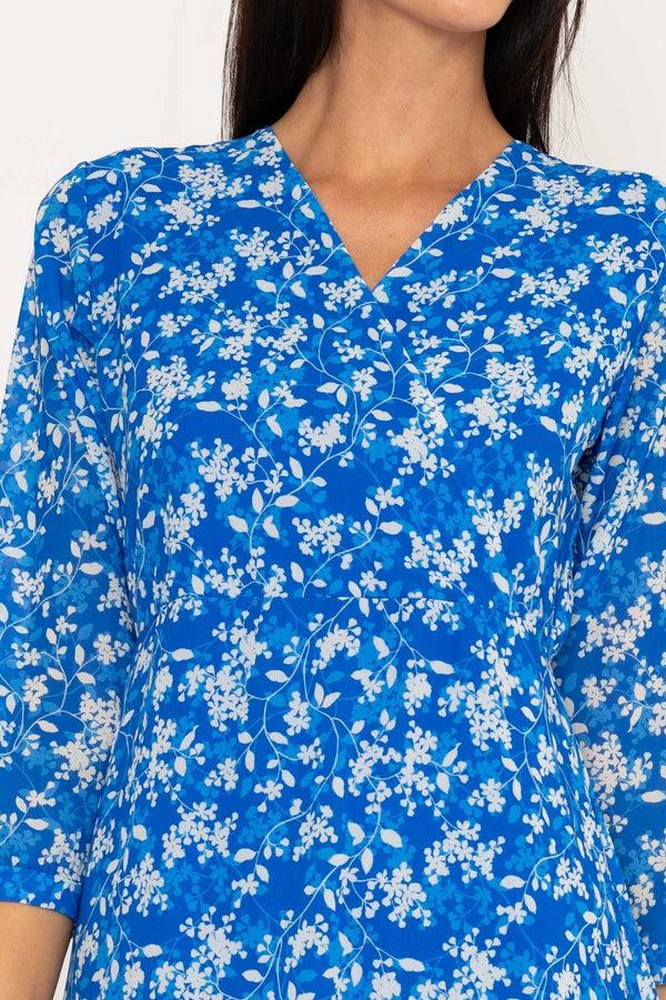 Carraig Donn Blue Roisin Knee Length Dress