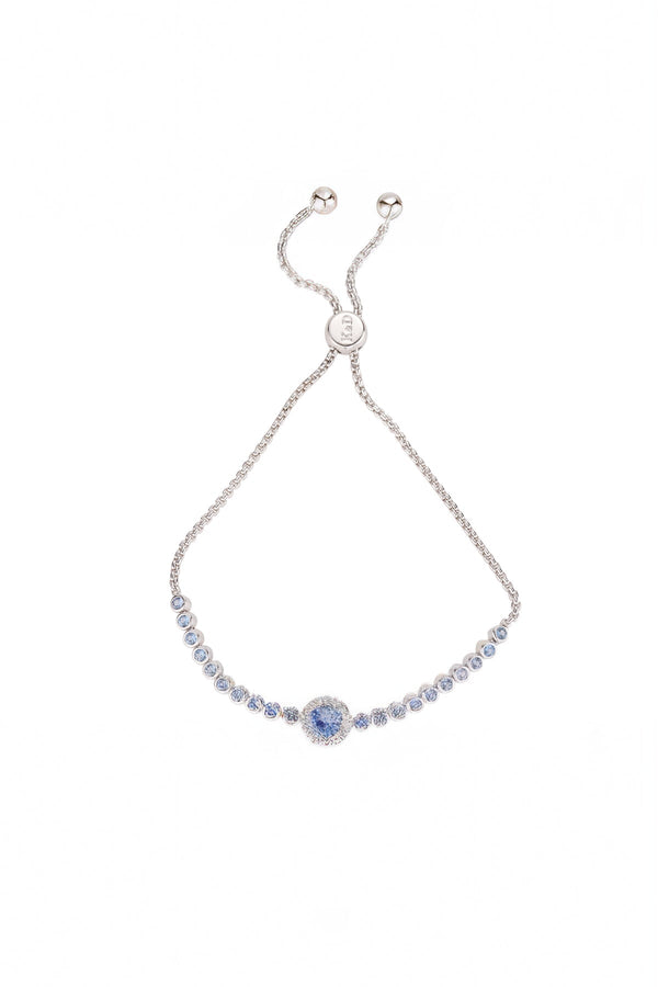 carraig donn Blue Stone Silver Bracelet