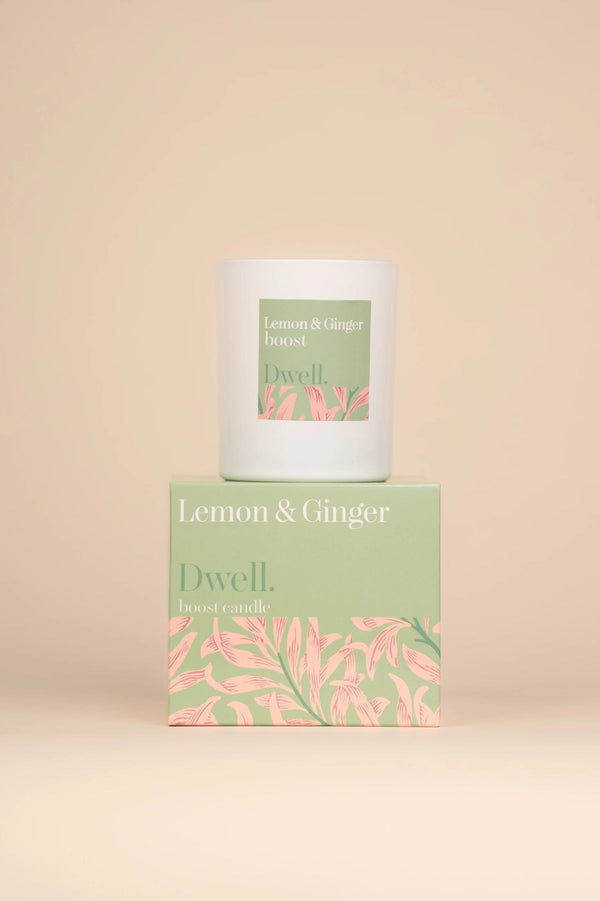carraig donn Boost Lemon & Ginger Dwell Candle