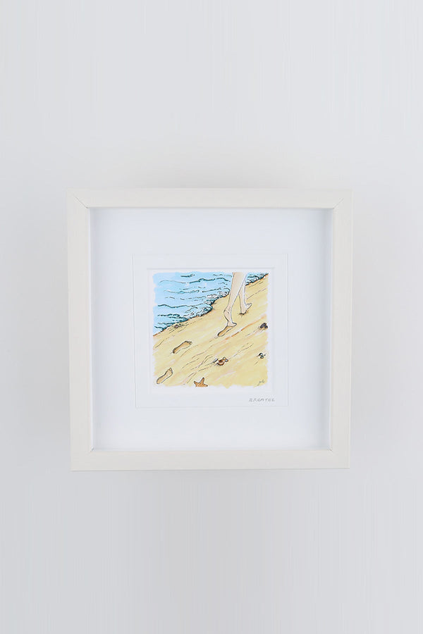 carraig donn Breath Small Framed Art Print