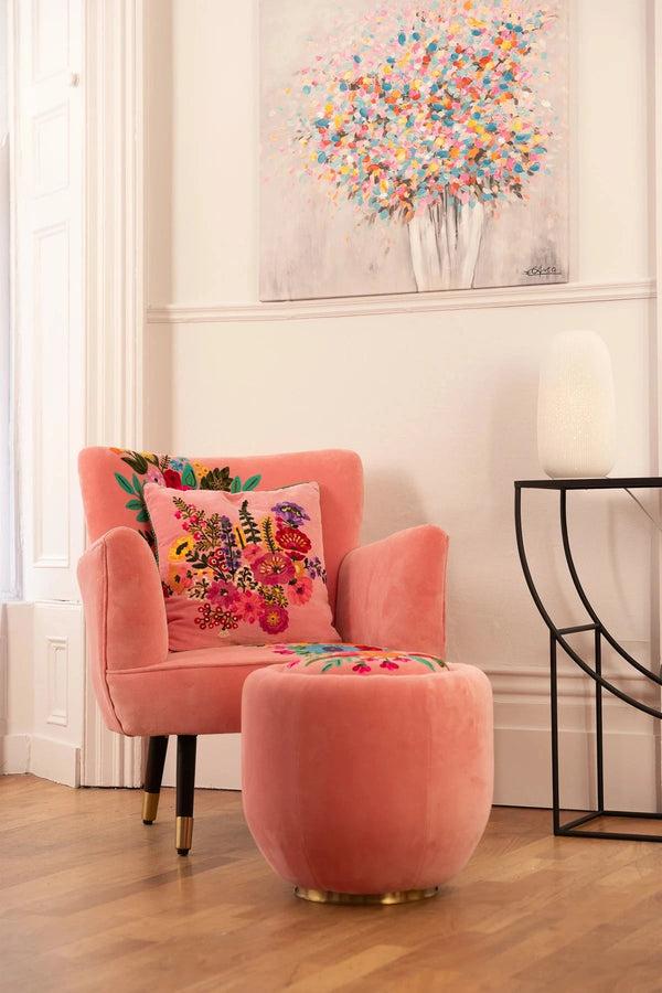 Carraig Donn Bright Floral Posy Canvas Wall Art