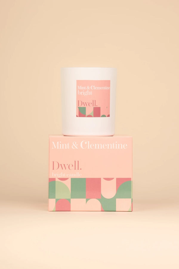 carraig donn Bright Mint & Clementine Dwell Candle