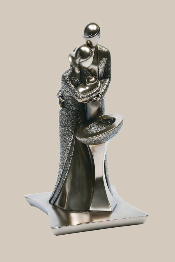 carraig donn Bronze Christening Font Sculpture