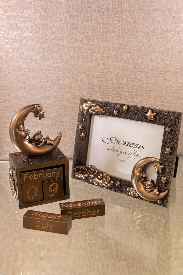 Carraig Donn Bronze Moon And Teddy Photo Frame