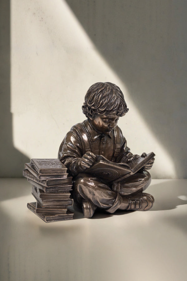 Carraig Donn Bronze Reading Time Boy