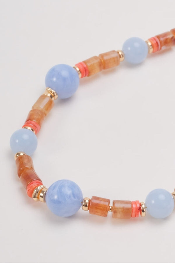 Carraig Donn Brown & Blue Beaded Necklace