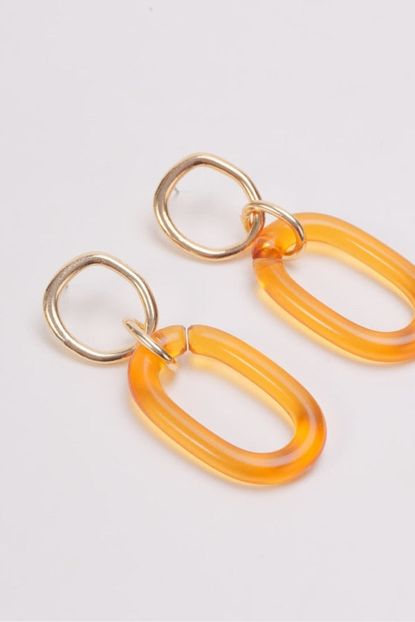 Carraig Donn Brown Drop Link Earrings