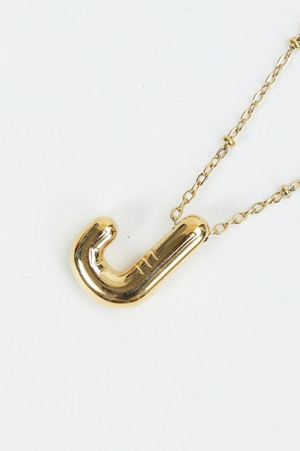 Carraig Donn Bubble "J" Gold Initial Necklace