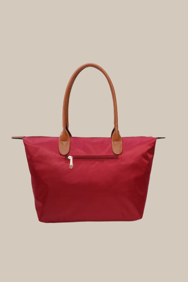 Carraig Donn Burgundy Nylon Tote Bag
