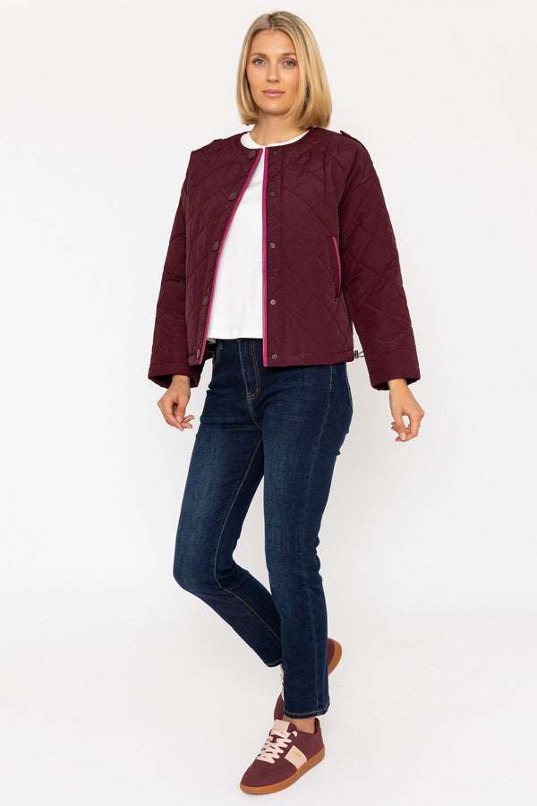 Carraig Donn Burgundy Quilted Padded Jacket