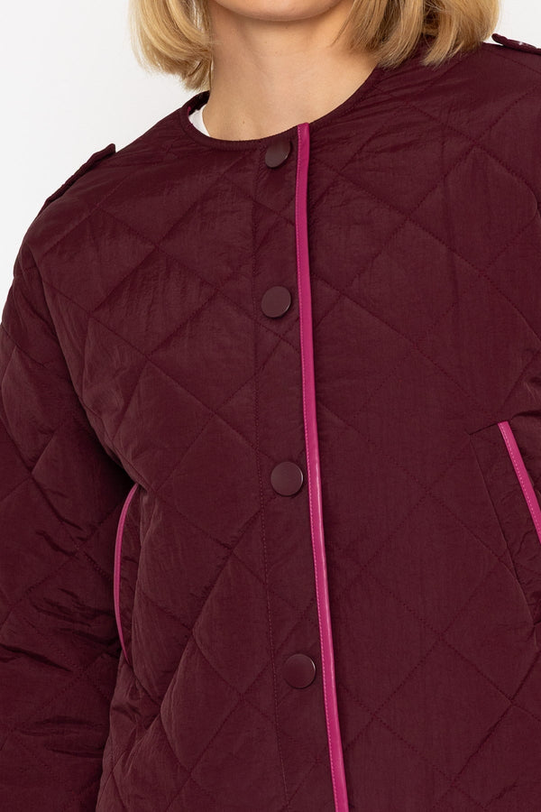 Carraig Donn Burgundy Quilted Padded Jacket