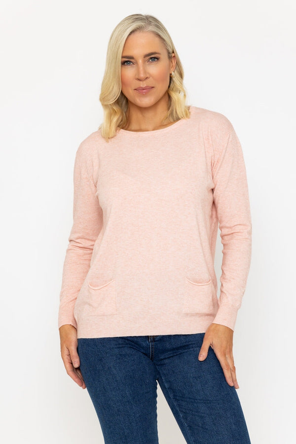 carraig donn Button Detail Knit in Pink