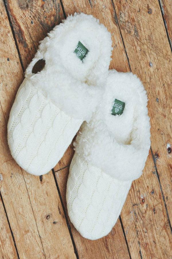 Carraig Donn Cable Knit Slippers