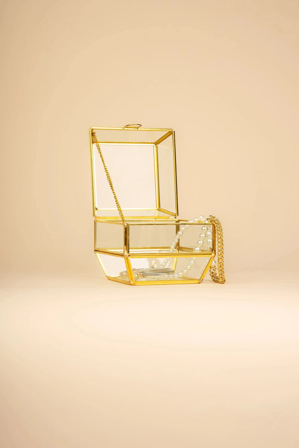 carraig donn Cara Gold Tone Jewellery Box