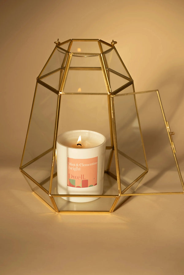 Carraig Donn Cara Gold Tone Lantern